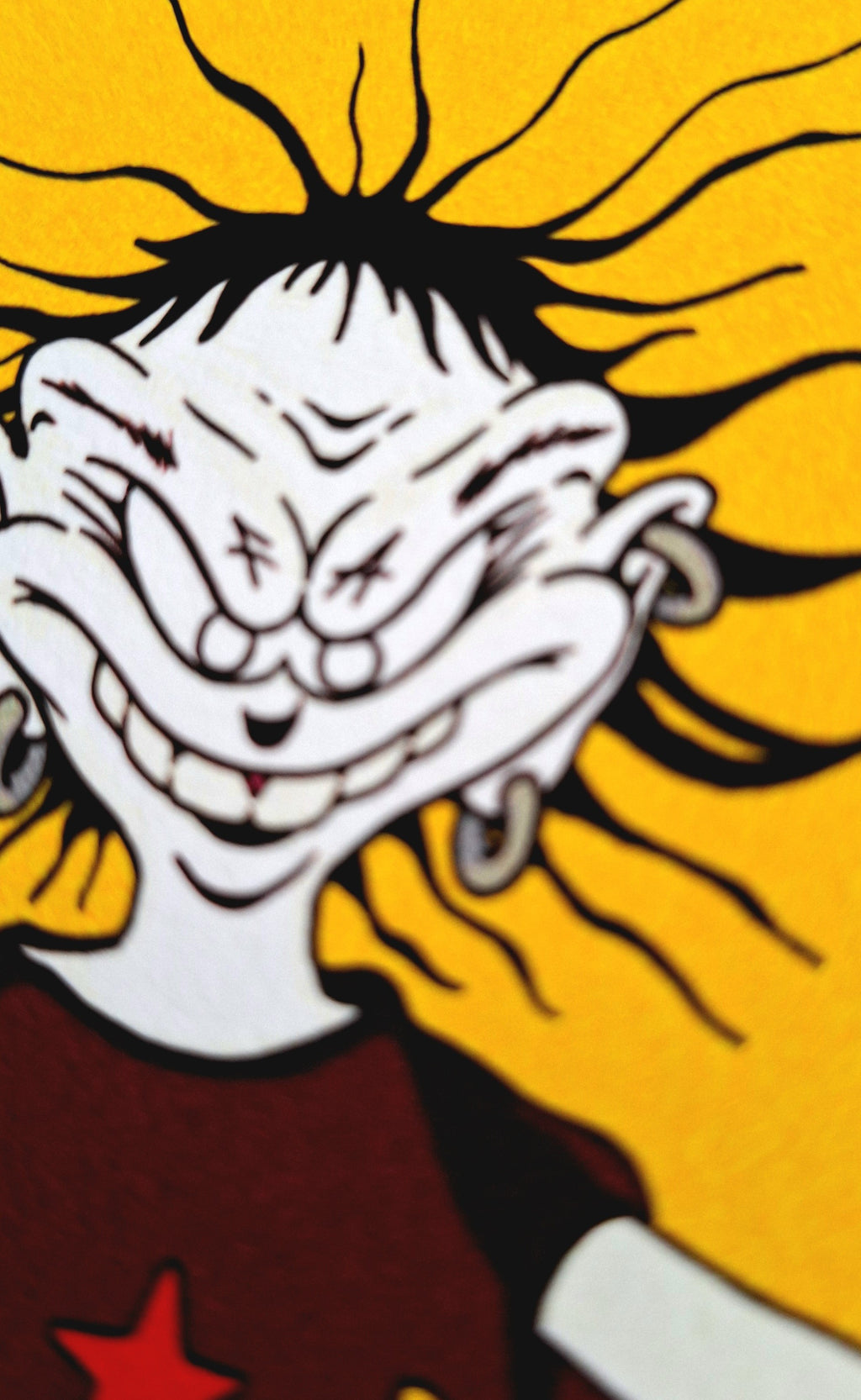 Detail of the Magic Freak print by Ferdia McMorrow