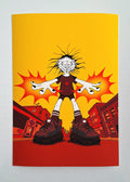 Cartoon low brow comic style print by Ferdia McMorrow